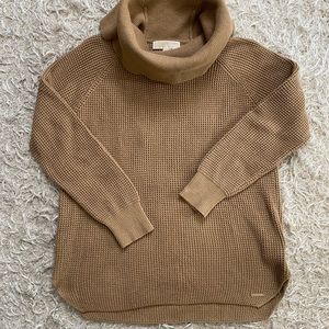 Tan Michael Kors turtleneck sweater, size M